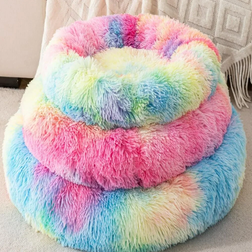 Small Cat Bed Nest Bed Dog Bed Round Bed Donut Rabbit Bed Pet Bed Small Kitten B